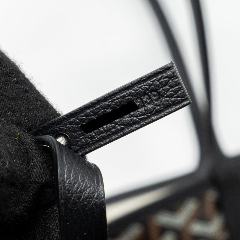 Goyard Saint Louis PM tote bag goyardline canvas / calfskin black SHW