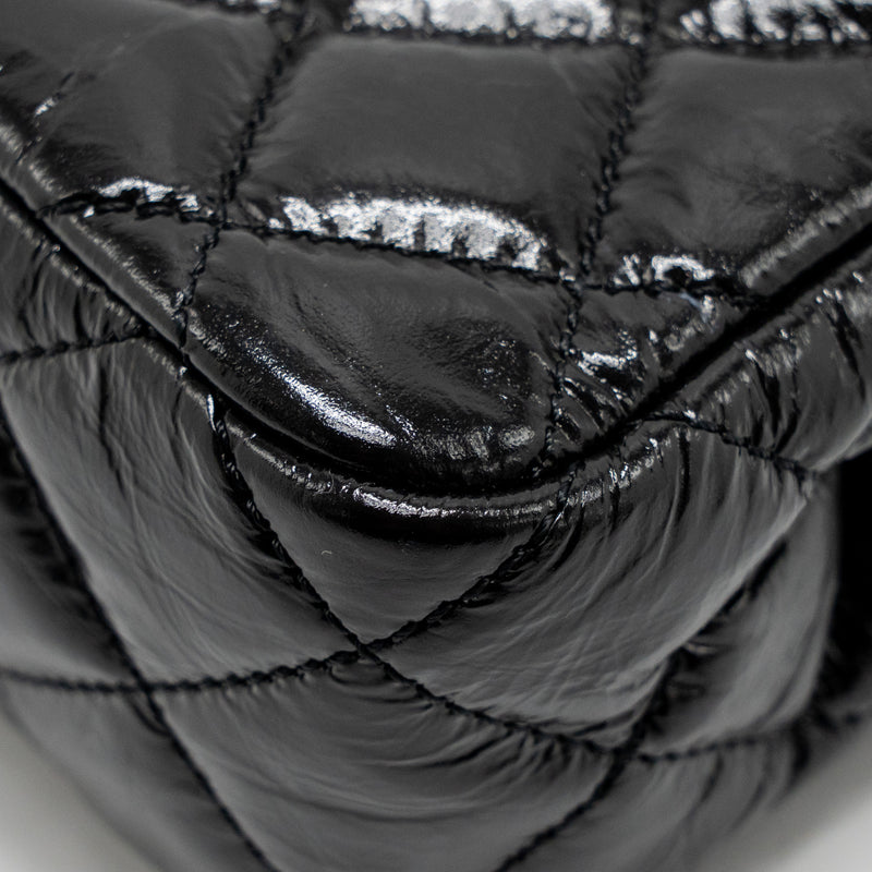 Chanel 23p Hobo Bag Shiny Calfskin Black Brushed GHW(microchip)
