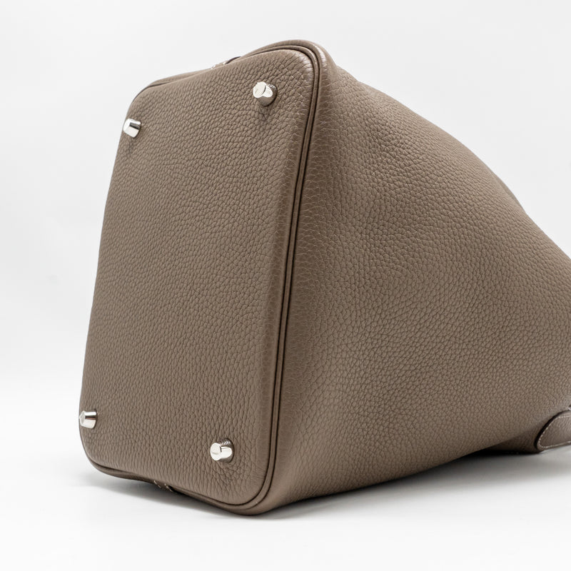 Hermes Picotin 22 Lock Bag Clemence Etoupe SHW Stamp D