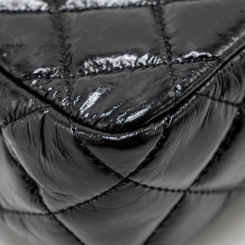 Chanel 23p Hobo Bag Shiny Calfskin Black Brushed GHW(microchip)