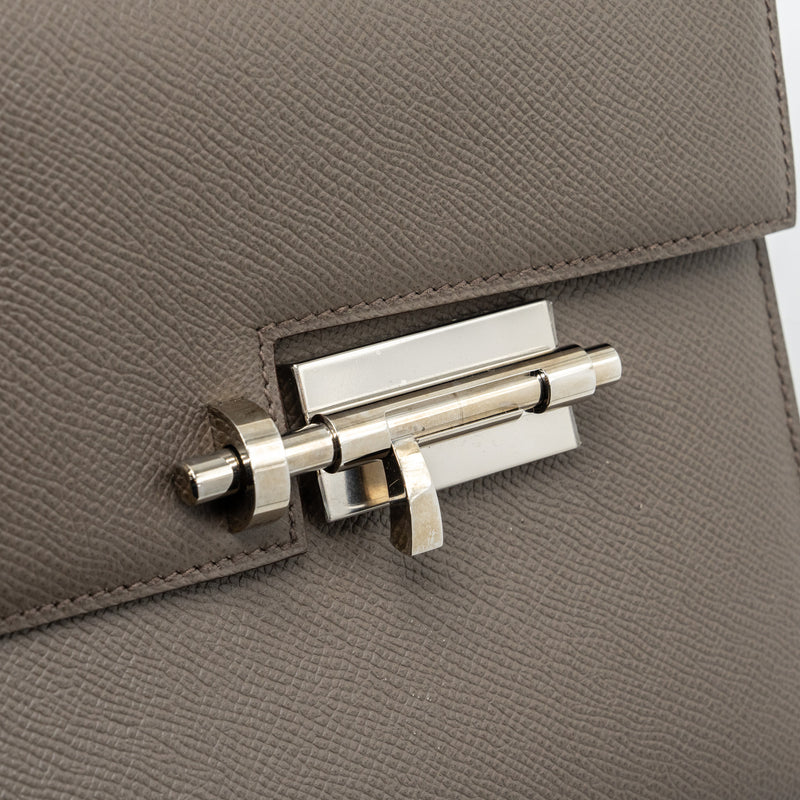 Hermes verrou 21 epsom gris etain SHW stamp X