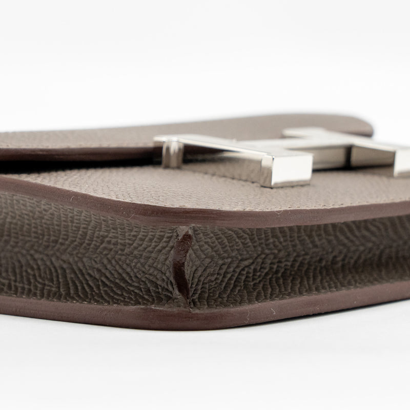 Hermes Constance Slim Epsom Gris Etain SHW Stamp K