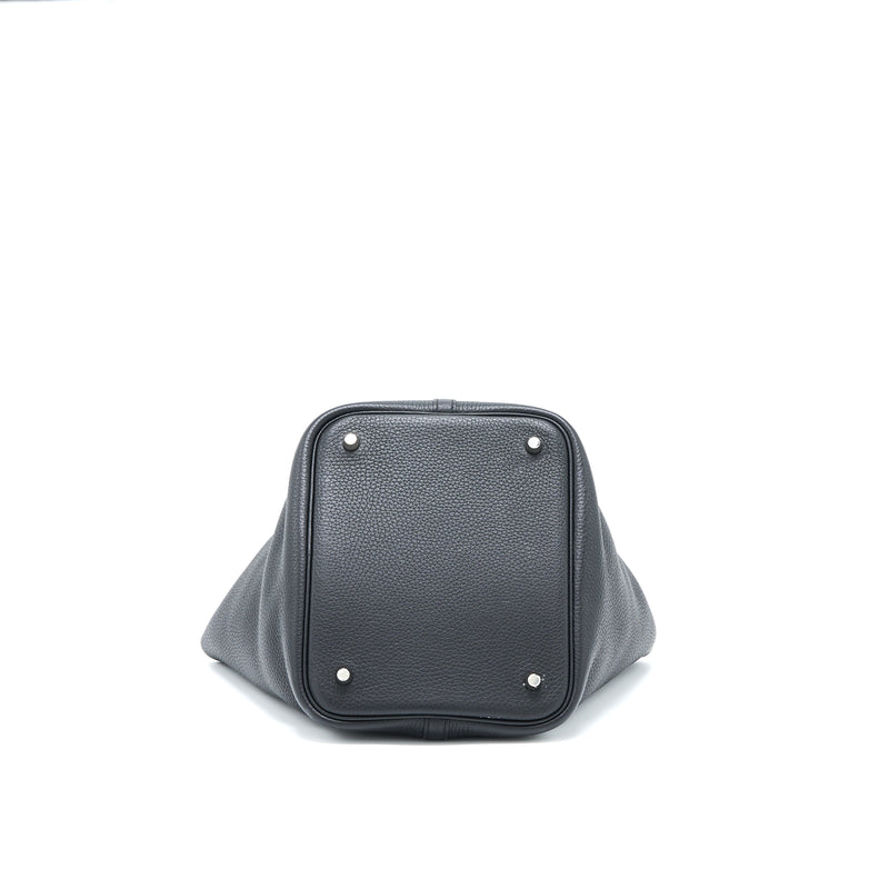 Hermes Picotin 22 Lock Bag Clemence Black SHW Stamp D