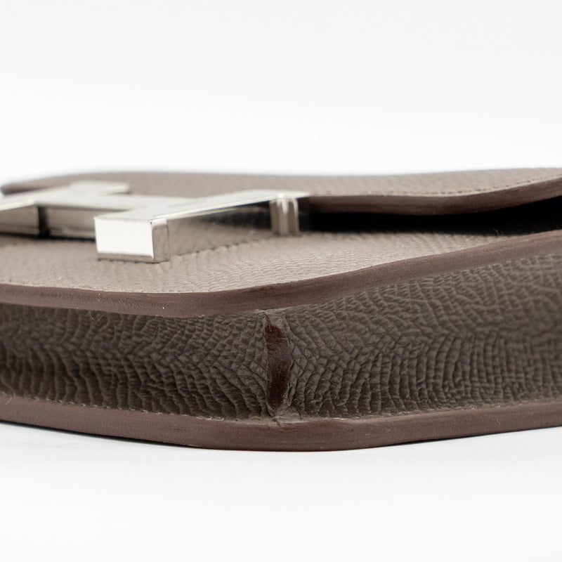 Hermes Constance Slim Epsom Gris Etain SHW Stamp K