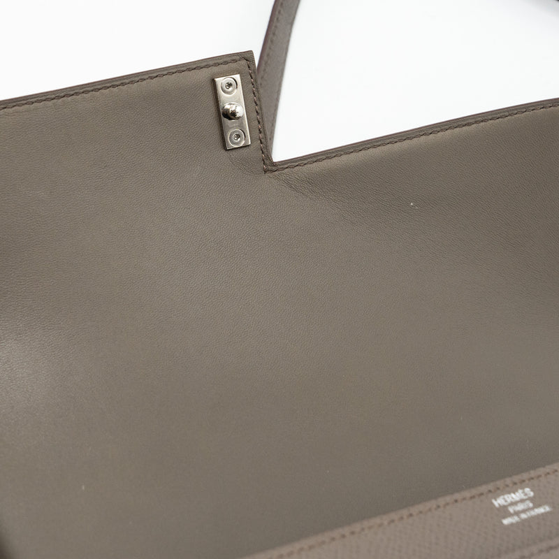 Hermes verrou 21 epsom gris etain SHW stamp X