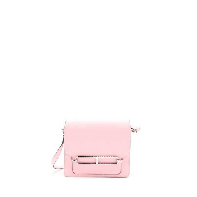 Hermes Mini Roulis Swift 3Q Rose Sakura SHW Stamp Z