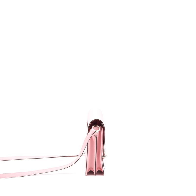 Hermes Mini Roulis Swift 3Q Rose Sakura SHW Stamp Z