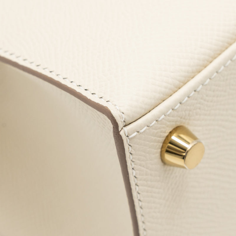 Hermes Kelly 25 Epsom Craie GHW Stamp W