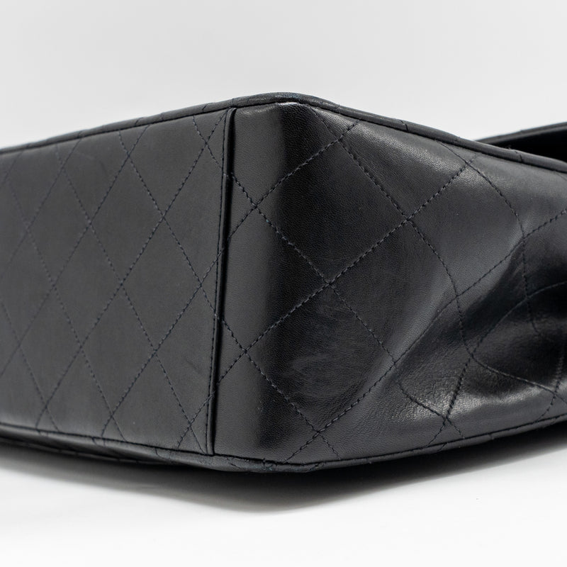 Chanel Vintage Classic Flap Jumbo Bag Calfskin Black GHW