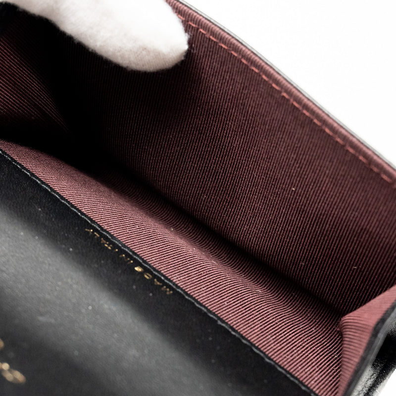 Chanel Classic Flap Card Holder Lambskin Black GHW