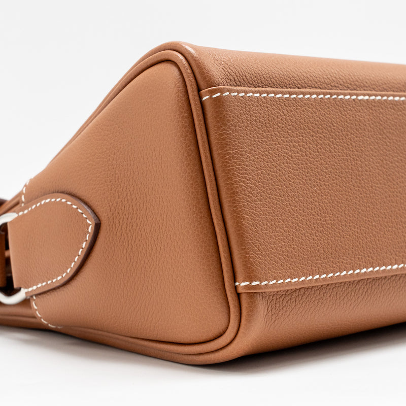 Hermes Kelly Messenger PM Bag Evercolor Gold SHW Stamp W