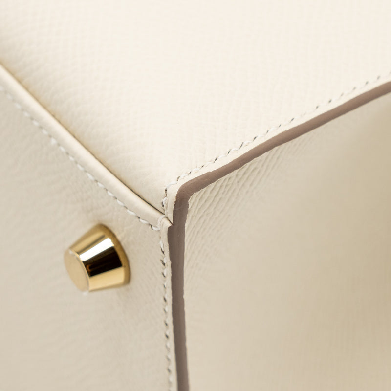 Hermes Kelly 25 Epsom Craie GHW Stamp W