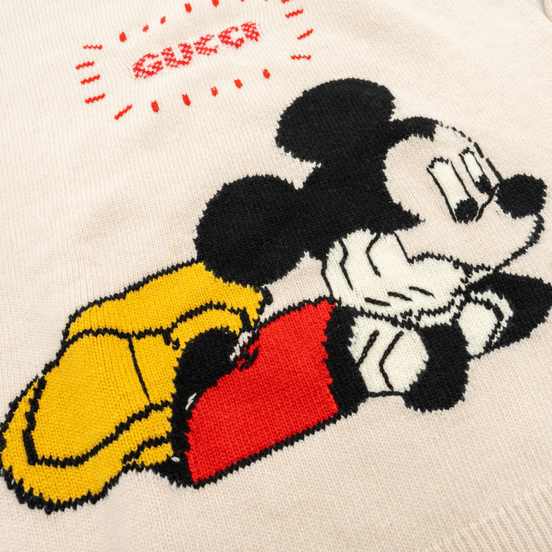 Gucci Size S Disney Limited Edition Mickey Mouse Sweater Wool Light Pink