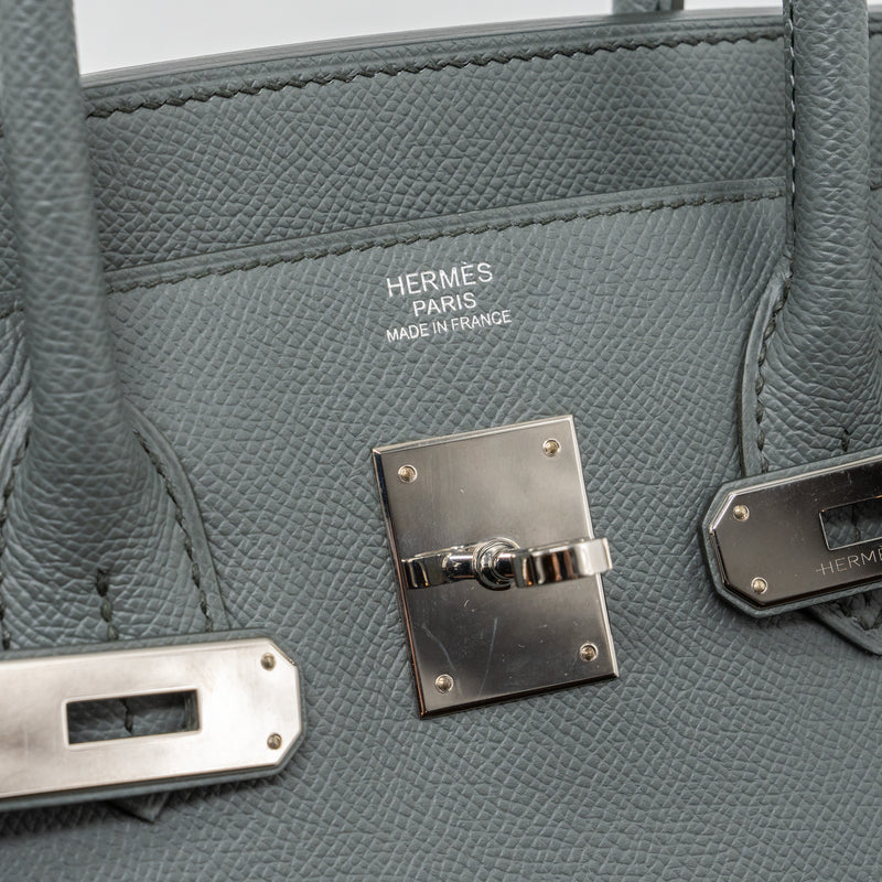 hermes birkin 30 epsom vert amande SHW stamp Y