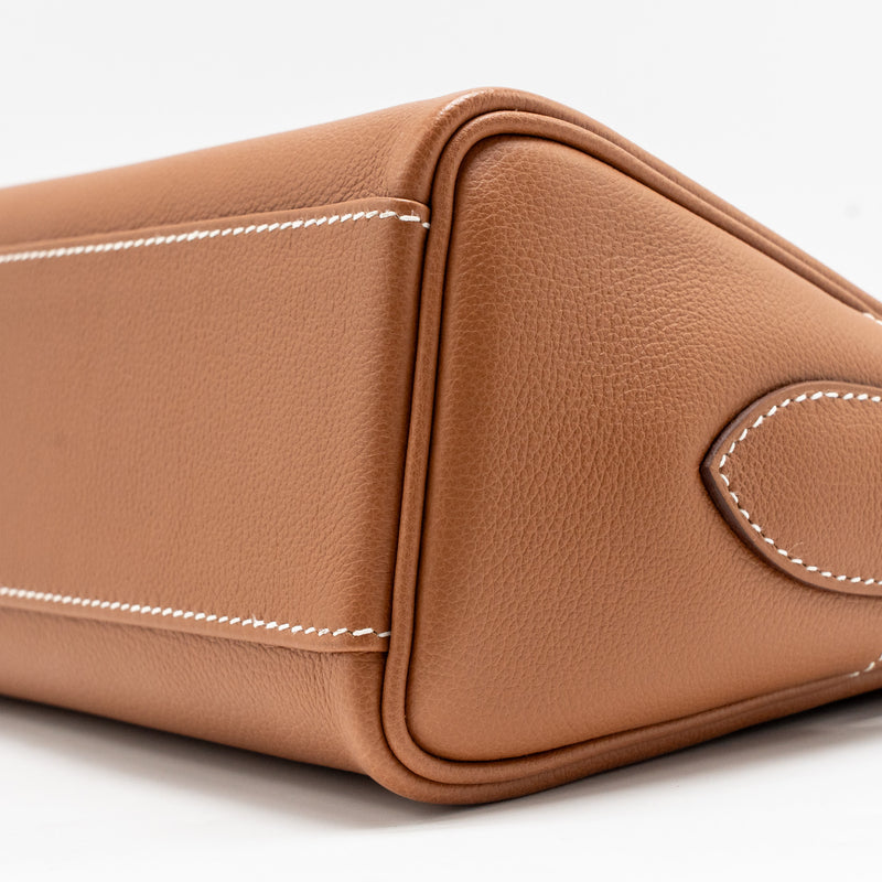 Hermes Kelly Messenger PM Bag Evercolor Gold SHW Stamp W