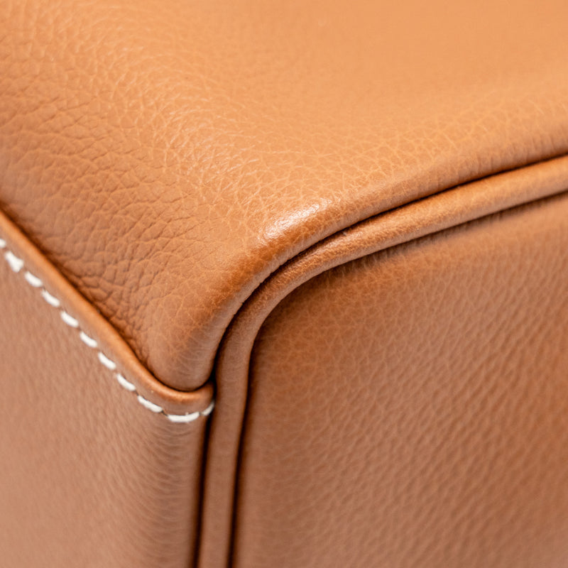 Hermes Kelly Messenger PM Bag Evercolor Gold SHW Stamp W