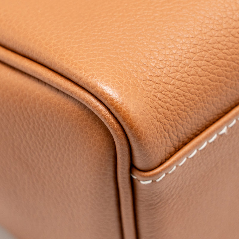 Hermes Kelly Messenger PM Bag Evercolor Gold SHW Stamp W