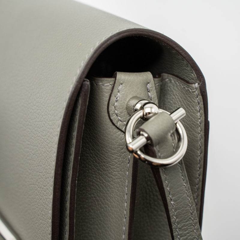 Hermes Mini Roulis Evercolor Gris Meyer SHW Stamp U