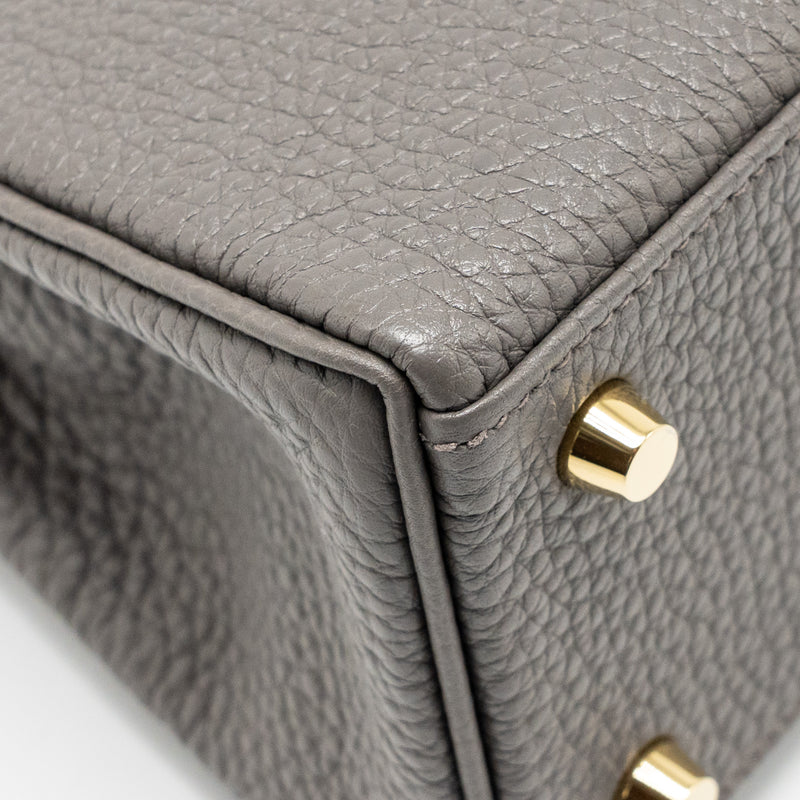Hermes Kelly 25 togo gris etain GHW stamp Y