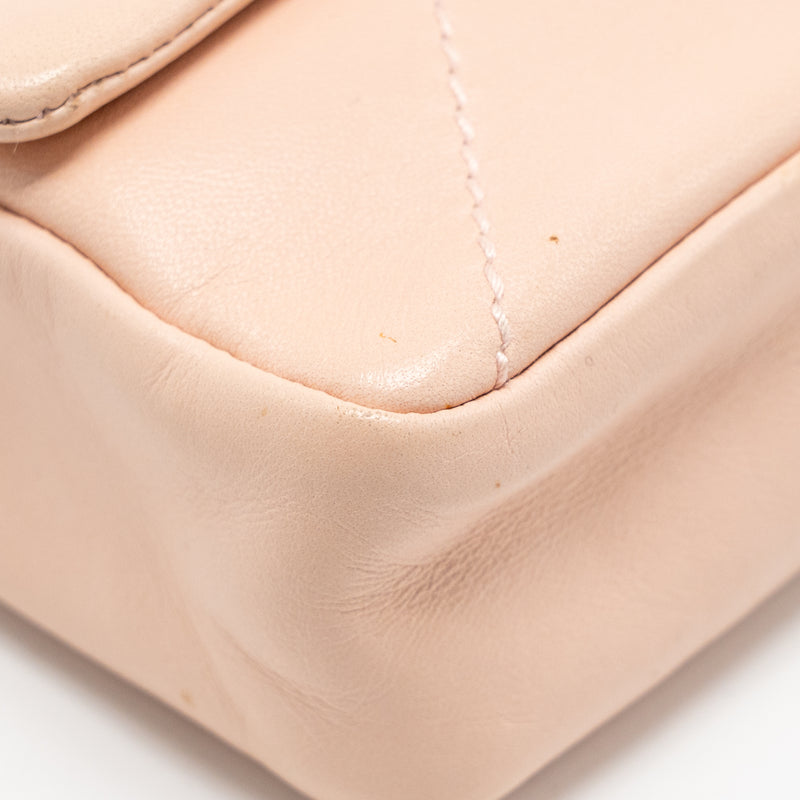 Chanel Vintage Giant CC Flap Bag Lambskin Rose Clair SHW