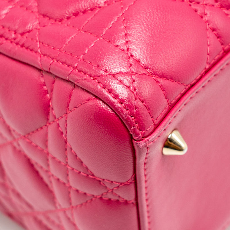 Dior Medium Lady Dior Lambskin Pink GHW