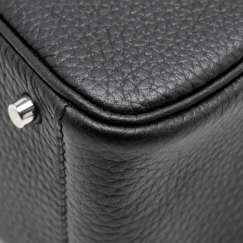 Hermes Mini Lindy Clemence Black SHW Stamp U
