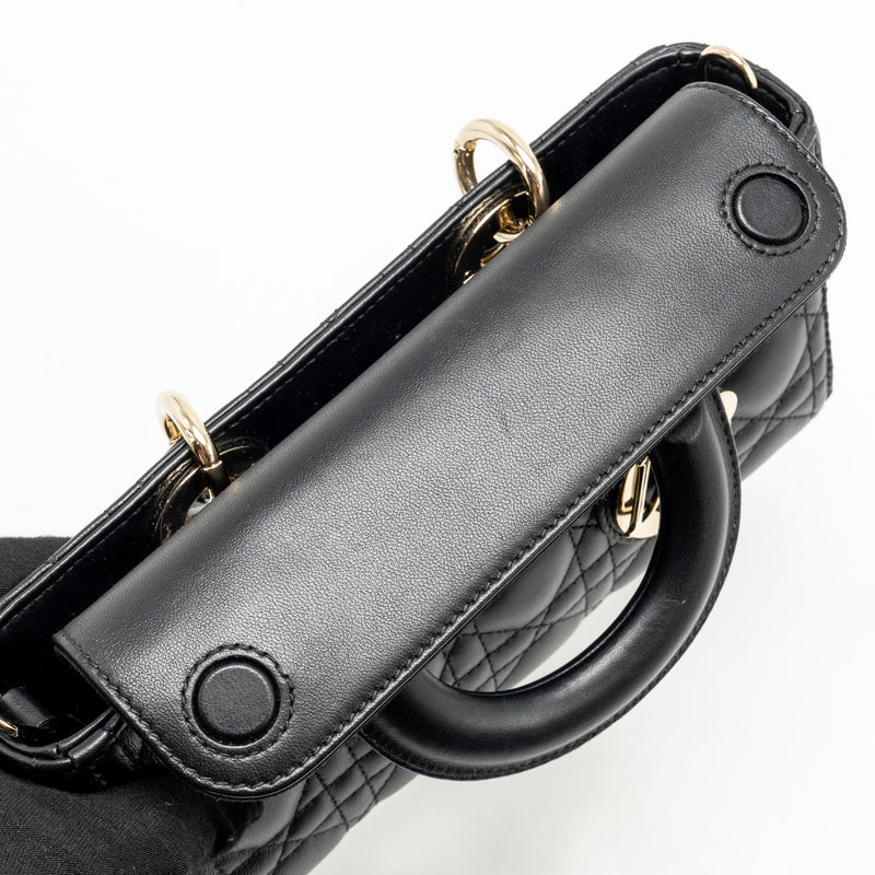 Dior Small Lady D-Joy Bag Cannage Lambskin Black LGHW