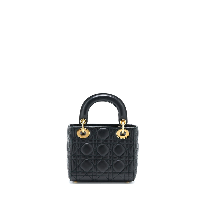 Dior Mini Lady Dior Lambskin Black GHW