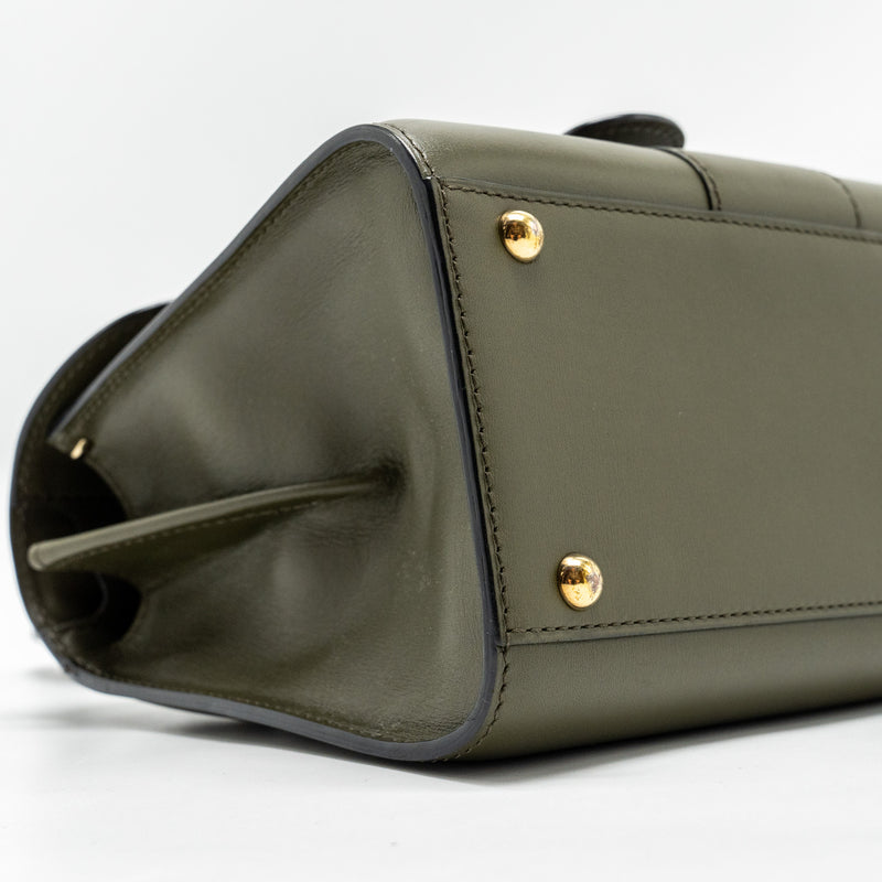 Delvaux Mini Brilliant Bag Calfskin Olive LGHW