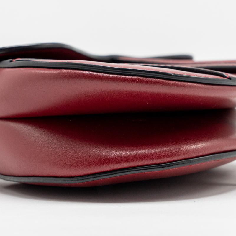 Dior Mini Saddle Bag Calfskin Red GHW