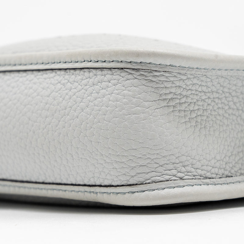 Hermes Mini Evelyne Clemence Blue Pale SHW Stamp U
