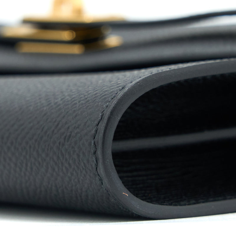 Hermes Kelly To Go Epsom Black GHW Stamp U