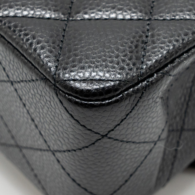 Chanel Medium Classic Double Flap Bag Caviar Black GHW(microchip)