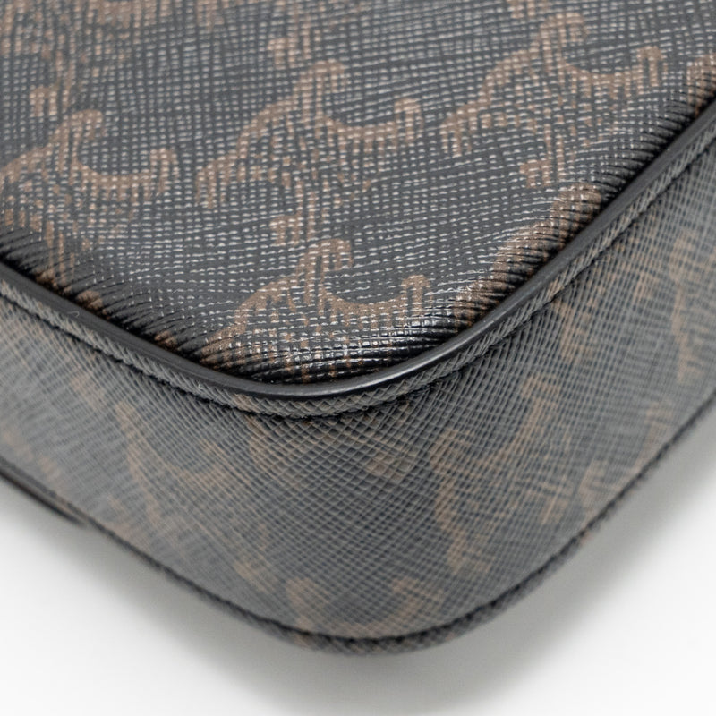 Celine Triomphe Shoulder bag Claude canvas tan GHW