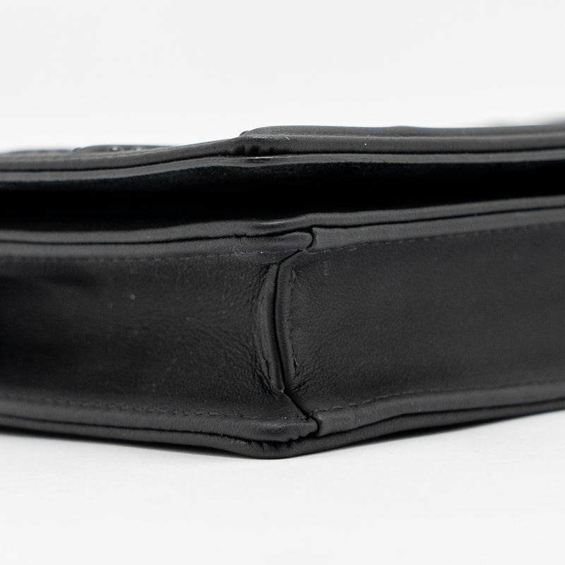 Dior Studded Diorama Wallet on Chain Leather So Black