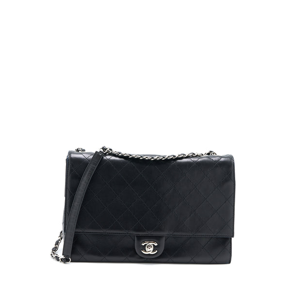 Chanel Quilted Flap Bag Lambskin Black SHW