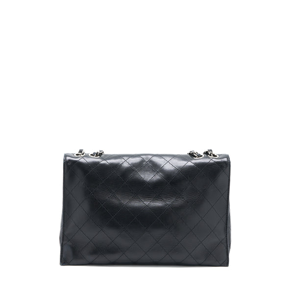 Chanel Quilted Flap Bag Lambskin Black SHW