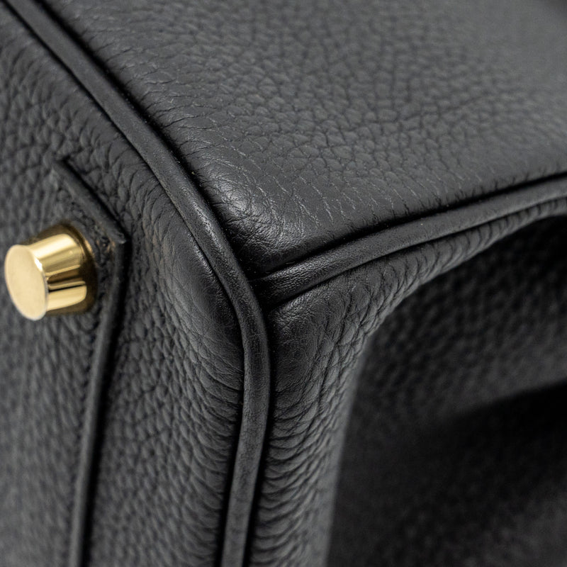Hermes Birkin 25 Togo Black GHW Stamp B