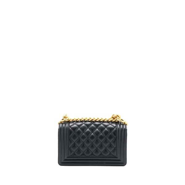 Chanel Small Boy Bag Caviar Black GHW