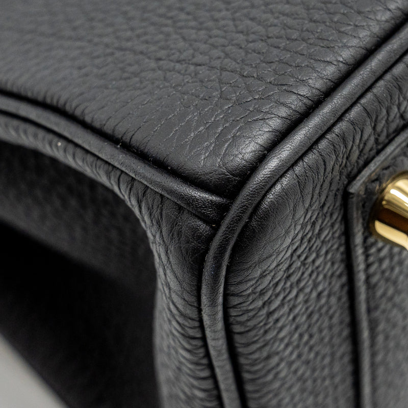 Hermes Birkin 25 Togo Black GHW Stamp B