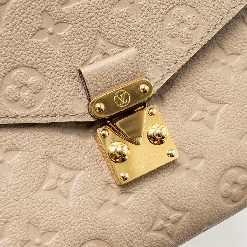 Louis Vuitton Pochette Metis Monogram Empreinte Tourterelle GHW