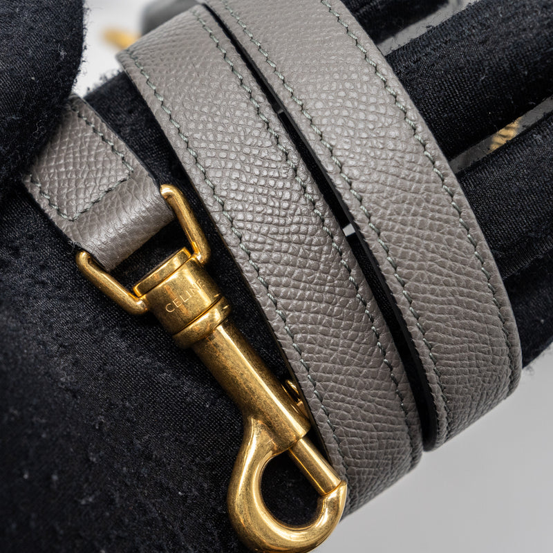 Celine Mini Belt Bag Grained Calfskin Dark Grey GHW
