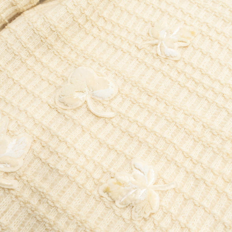 Chanel Size 40 18B Coco Neige Lucky Charms Knitted Sweater Cashmere/Wool Ecru