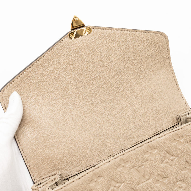 Louis Vuitton Pochette Metis Monogram Empreinte Tourterelle GHW
