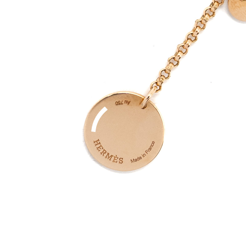 Hermes Ex-Libris Pendant Small Model, Rose Gold