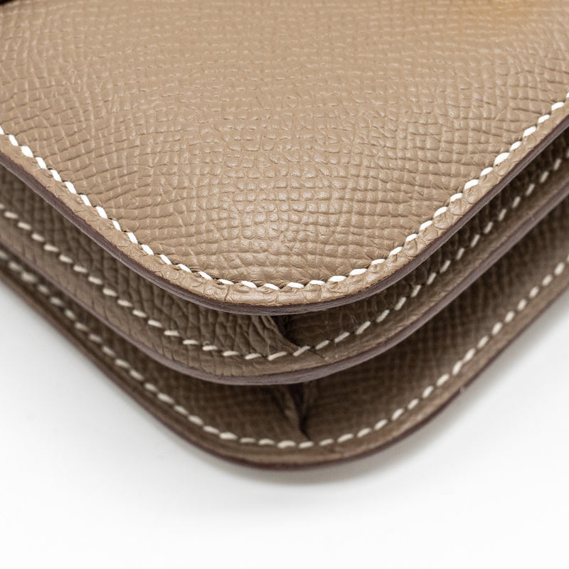 Hermes Mini Constance Epsom Etoupe GHW stamp B