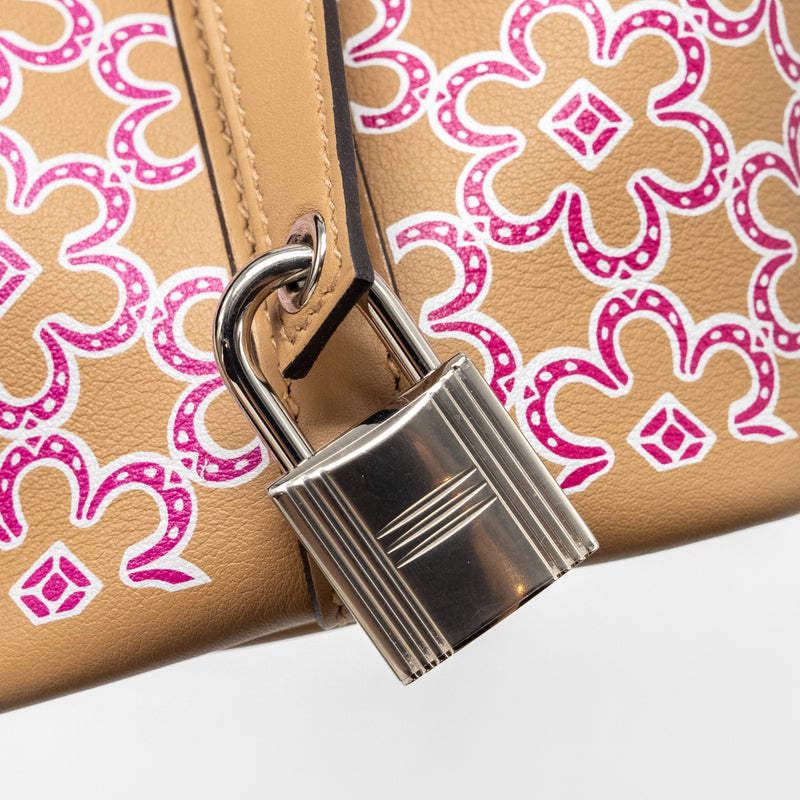 Hermes Micro Picotin 14 Lucky Daisy lock bag swift chai-rose-blanc/ chai SHW stamp U