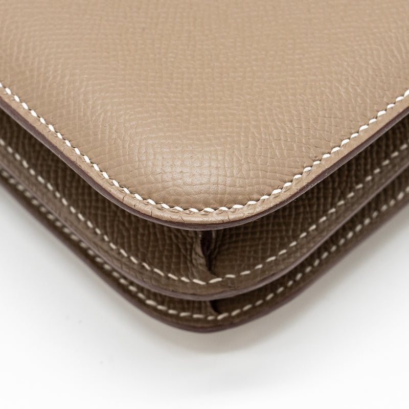 Hermes Mini Constance Epsom Etoupe GHW stamp B