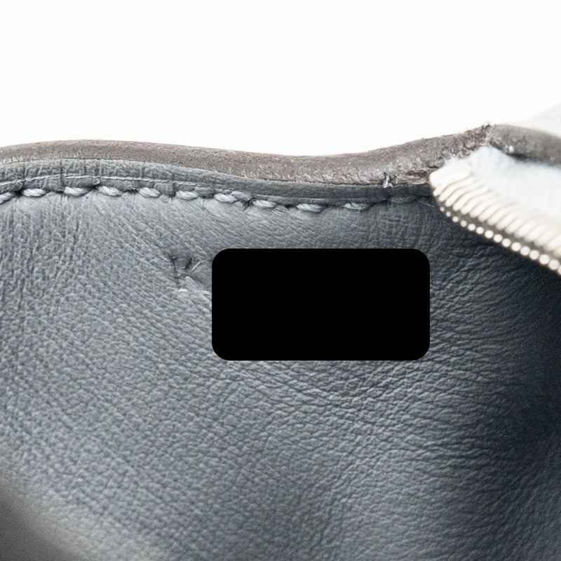 Hermes Mini Lindy II Clemence Gris Pantin SHW Stamp K