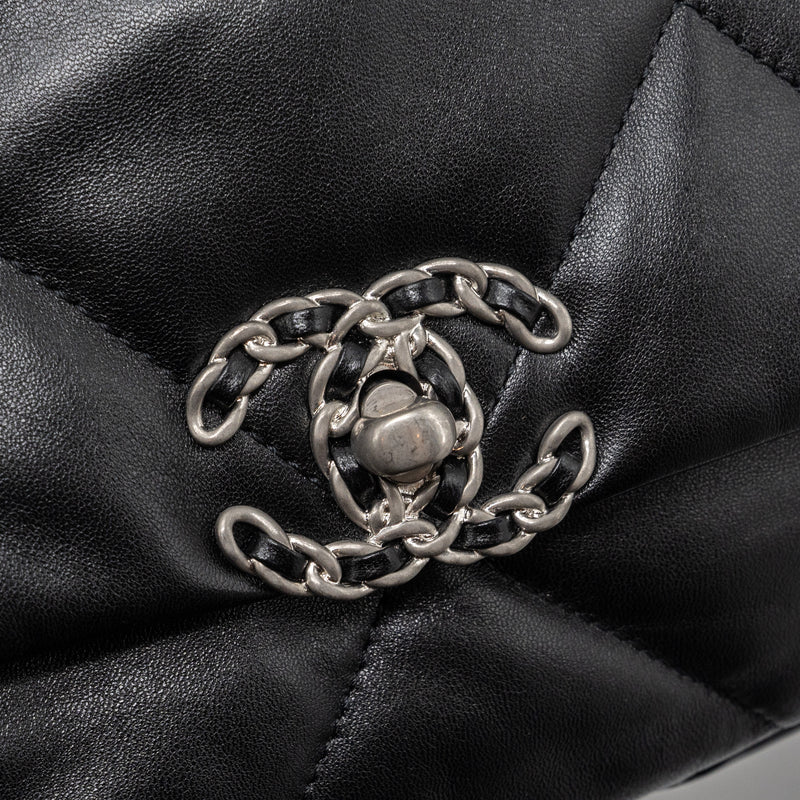 Chanel Small 19 Bag Lambskin Black Multicolour Hardware(Microchip)